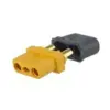 Mufa alimentare DC XT30 mama 3 pini pe cablu lipite 15A 500V AMASS ICX301-F - imagine 2