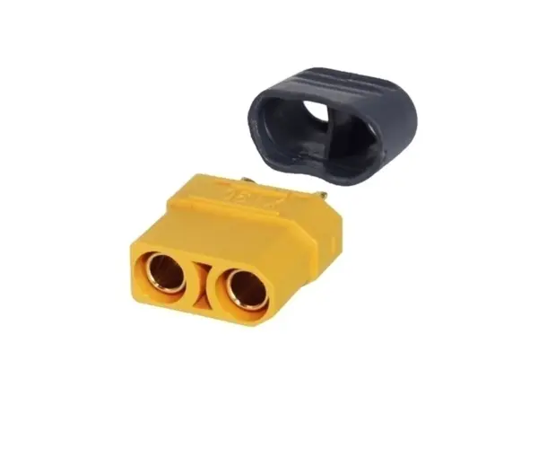 Mufa alimentare DC XT60 mama 2 pini pe cablu cu lipire 30A 500V AMASS XT60H-F - imagine 3