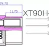 Mufa alimentare DC XT90 mama PIN 2 pe cablu lipite 40A 500V AMASS - imagine 2