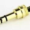 Mufa audio Jack HIGH QUALITY 3.5 mm stereo tata contacte aurite - imagine 2