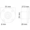 Mufa audio Speakon montabil 4 poli mama 51 mm Goobay - imagine 2