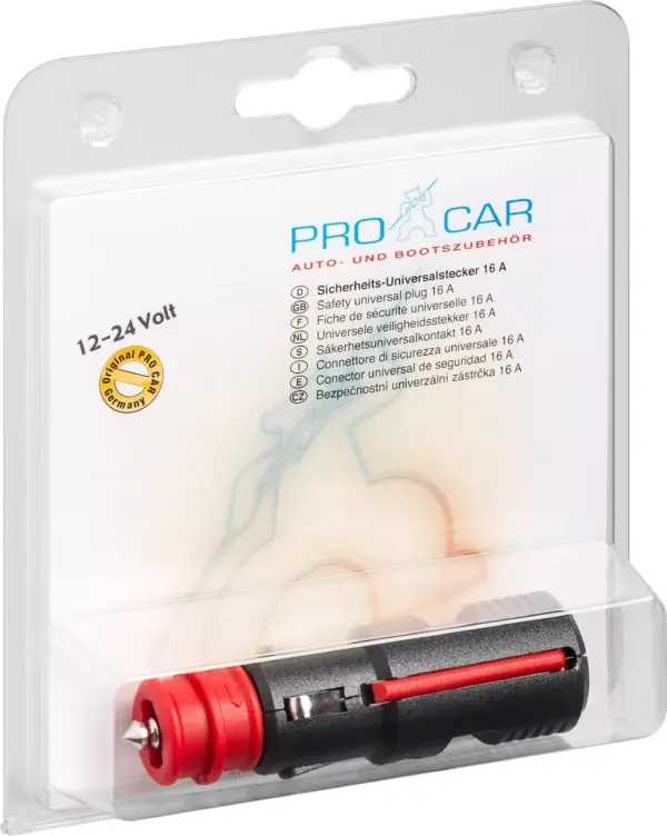 Mufa bricheta auto 16A 12V/24V terminale cu surub si cu siguranta Pro Car 67722010 - imagine 4