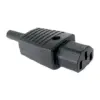 Mufa CA 10A 250VAC C13 mama tip PC cu protectie cablu montare pe fir - imagine 2