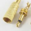 Mufa conector Jack mono 3.5mm tata auriu Nedis CAVC22980GD - imagine 2