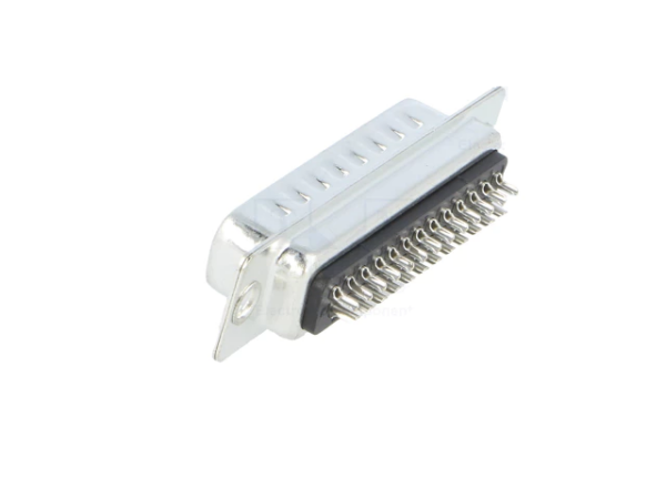 Mufa D-Sub 25 pini tata pe cablu lipire contacte bronz-fosfor ADAM TECH DB25-PD - imagine 2
