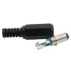 Mufa DC 2.1x5.5mm tata pe fir cu protector de cablu - imagine 2
