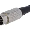 Mufa DIN tata 6 pini 240 drept pe cablu lipire 34V DELTRON 610-0600 - imagine 2