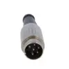 Mufa DIN tata 6 pini 240 drept pe cablu lipire 34V DELTRON 610-0600