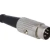 Mufa DIN tata 6 pini 240 drept pe cablu lipire 34V DELTRON 610-0600 - imagine 3