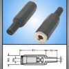 Mufa Jack 3.5 mm mama mono cu manson drept pe cablu JC-121 - imagine 3