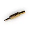 Mufa Jack 3.5 mm mono tata metal aurit pe fir cu protector cablu - imagine 3
