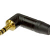 Mufa Jack 3.5 mm tata 90 grade stereo cu manson protectie NEUTRIK NTP3RC-B