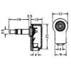Mufa Jack 3.5 mm tata stereo piste 3 in unghi 90 grade pe cablu LUMBERG WKLS 40 - imagine 2