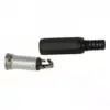 Mufa JACK stereo 3.5 mm mama cu protectie cablu - imagine 2