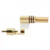 Mufa RCA aurita inel negru tata cablu maxim 6mm - imagine 2