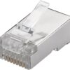 Mufa retea RJ45 8P8C Cat5e ecranat contacte aurite Well - imagine 2