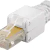 Mufa retea RJ45 8P8C UTP Cat5e neecranat conectare fara scule Goobay - imagine 3