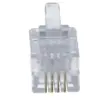 Mufa RJ10 4p4c pe cablu IDC crimpat MH CONNECTORS MHRJ114P4CR - imagine 2