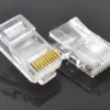 Mufa RJ50 tata 10 pini 10p10c pe cablu IDC de crimpat ENCITECH RJ48-10P10CR - imagine 2