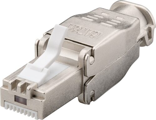 Mufa tata RJ45 CAT6A STP metal ecranata cablu max. 9mm AWG 22 - AWG 24 montare fara cleste 38292 Goobay