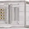 Mufa telefonica Conector transparent RJ11 tata 6p4c set 10buc Valueline - imagine 2