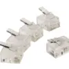Mufa telefonica Conector transparent RJ11 tata 6p4c set 10buc Valueline
