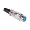 Mufa XLR 3 poli mama executie tata cu protectie cablu - imagine 2