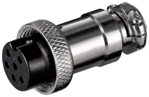 Mufa XLR 6 pini mama pentru microfon cu surub Goobay