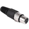 Mufa XLR mama negru cu lipire - imagine 3