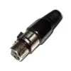Mufa XLR mama negru cu lipire - imagine 2