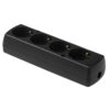 Multipriza 4 prize fara cablu alimentare negru GN-470S/BK Plastrol