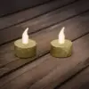 Opait cu LED aurit iluzie de flacara cu baterii incluse 2buc