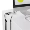Organizatoare cabluri 6buc cu 2 sloturi negru Goobay - imagine 5