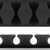 Organizator cabluri 4 sloturi negru set 2buc Goobay 70406 - imagine 3