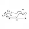Papuc 6.3mm tata Gold - imagine 2