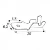 Papuc cositorit tata 6.3mm - imagine 2