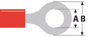 Papuc electric izolat rosu 4.3mm cablu 0.5-1.5mm Valueline