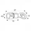 Papuc izolat inel 6.5/2.3mm albastru - imagine 2