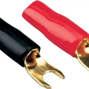 Papuc Terminal tip furca M4 20mm2 aurit izolat rosu ACV 30.4420-02