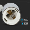 Pendul tavan soclu E27 Crom/alb SKU-3755 V-tac - imagine 6