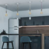 Pendul tavan soclu E27 Crom/alb SKU-3755 V-tac - imagine 8