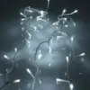 Perdea luminoasa tip turturi 300 LED-uri albe lumina rece cu jocuri de lumini 5.9m cablu transparent well - imagine 2