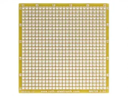 Placa universala singura fata prototip W 67.94mm L 68.58mm ROTH ELEKTRONIK GMBH RE016-LF
