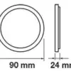 Plafoniera aplicata argintie LED 6W 420lm 3000K lumina calda V-TAC - imagine 2