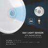 Plafoniera LED 12W 900lm IP20 cu senzor de miscare 6400K alb rece V-tac SKU-21809 - imagine 7