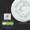 Plafoniera LED 18W 1800lm 30cm 3 in 1 V-Tac SKU-217605 - imagine 10