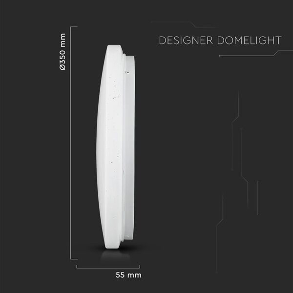 Plafoniera LED 24W 2600lm 35cm 3 in 1 Model stelute V-Tac SKU-217606 - imagine 6