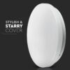 Plafoniera LED 24W 2600lm 35cm 3 in 1 Model stelute V-Tac SKU-217606 - imagine 9