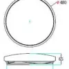 Plafoniera LED 36W 2160lm 3in1 alb cald-neutru-rece 480x65mm V-TAC - imagine 2
