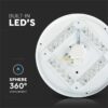 Plafoniera LED 36W 3900lm 48cm 3 in 1 Model stelute V-Tac SKU-217608 - imagine 9